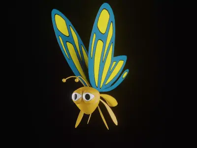 Butterfly 3D model 2