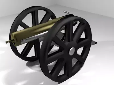 Gatling Gun Type 1 3D model
