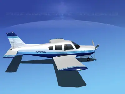 Piper Cherokee Arrow 3D model 6