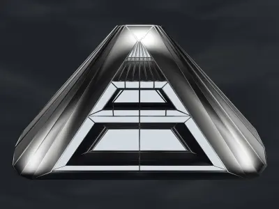 Spaceship 003 3D model