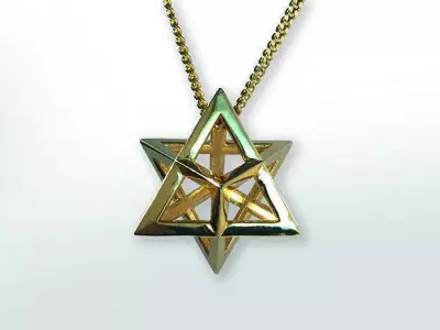 Merkaba vessel of light Pendant 3D print model