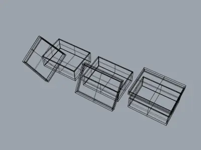 Cardboard boxes I Cajas Carton Low-poly 3D model