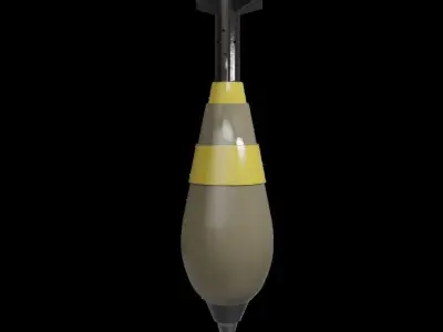 Mortar lowpoly highquality Low-poly 3D model