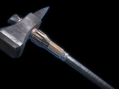 Fantasy Warhammer PBR Low-poly 3D model