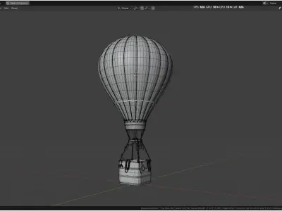 Air Balloon 3D model get
