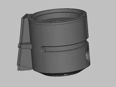 Arthas plastic container with hole in it 3D print model