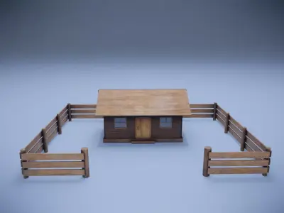 House Low-poly 3D model purchase