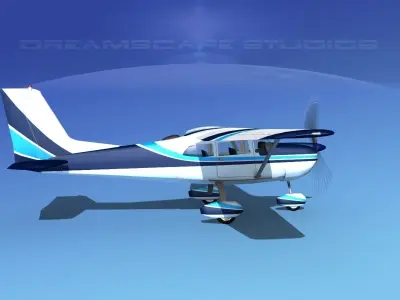 Cessna 175 Skylark V08 3D model
