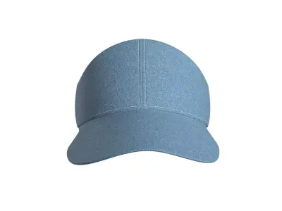 Denim Sun Cap 3D model