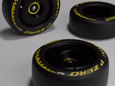 Pirelli P Zero Medium Racing Tire 3D Model 3D model