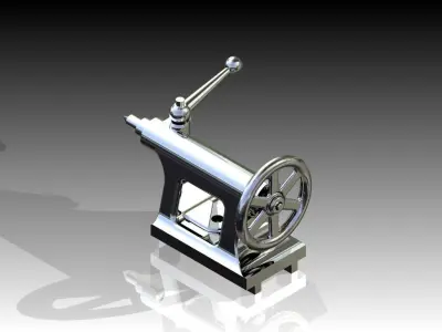 Tailstock assembly Free 3D model