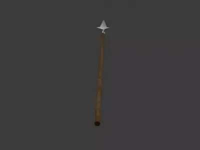 Encos  Ancient Greek Spear Low poly 3D model Low-poly 3D model