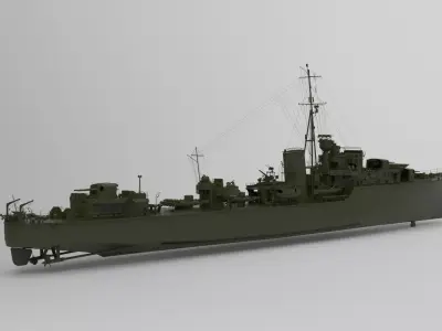 Battleship 3D model 2