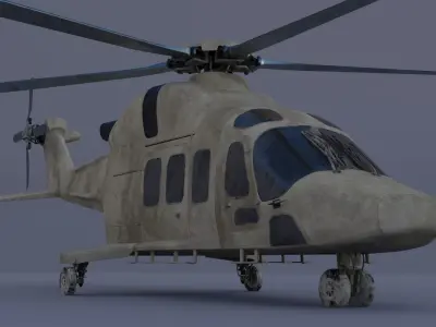 T625 GOKBEY Turkish Helicopter Army 3D model
