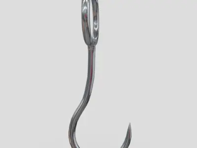 CC0 - Meat Hook 5 Free low-poly 3D model