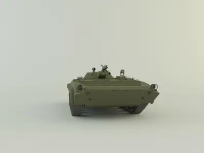 Soviet tracked infantry fighting vehicle BMP-1 3D model