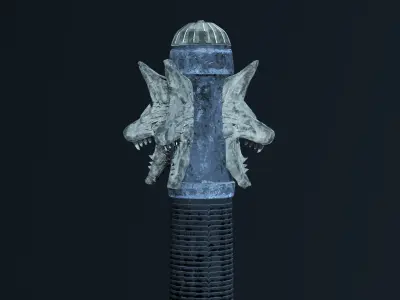 Geralt Aerondight Sword Free 3D model