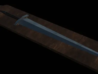 Sword Low-poly 3D model 19