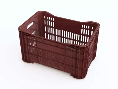 Plastic crate 23 3D model