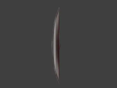 Captain America Shield Low-poly 3D model get