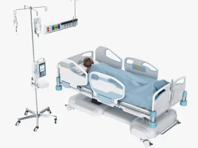 Hospital Patient 3D model
