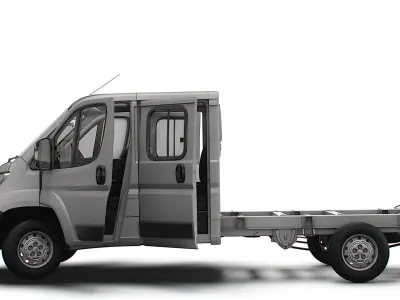 Citroen Jumper Chassis HQInterior CrewCab 3800WB 2023 3D model