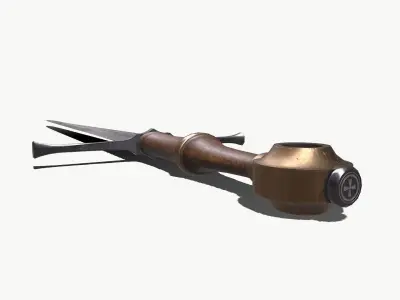Long Sword Low-poly PBR Low-poly 3D model