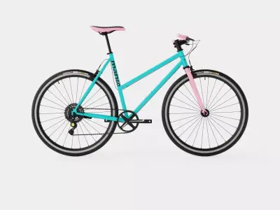 Track bike Low-poly 3D model
