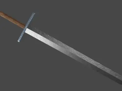 Gladius sword with Grossmesser handle Low-poly 3D model