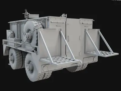 Military Carriage-clay version-2  3D model