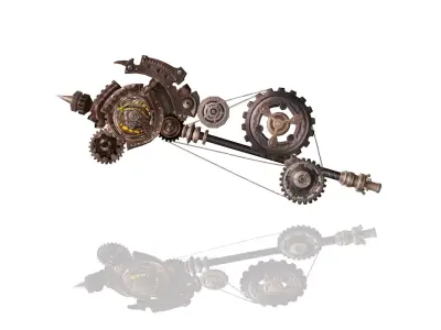 Steampunk Hammer 3D model