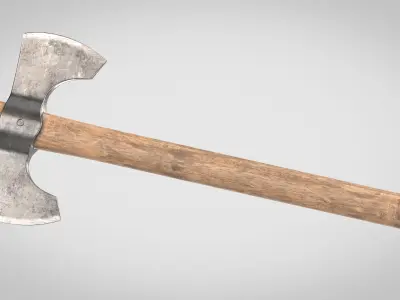 Throwing Axe Low-poly 3D model purchase