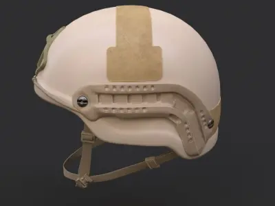 Ops Core Sentry mid cut military helmet urban tan 3D model