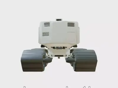 Arctic Research Mover Vehicle with Advanced Navigation System Low-poly 3D model
