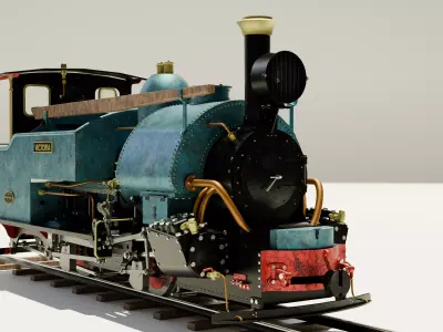 Steam Locomotive 3D model order
