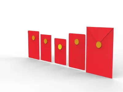 Red Envelope 3D model