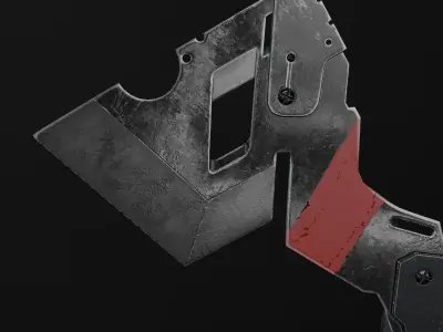 Metal Axe Low-poly 3D model buy