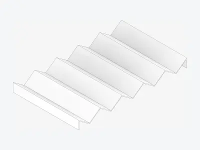 Furniture - Contemporary - Bond - Bottle Rack Low-poly 3D model