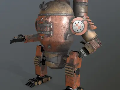 Small Robot Low-poly 3D model purchase