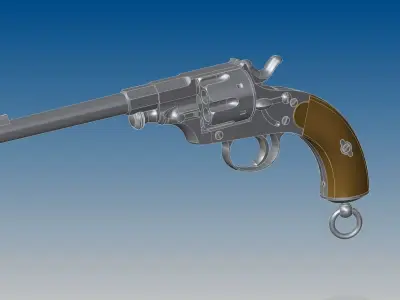 Reichsrevolver M1879 3D model