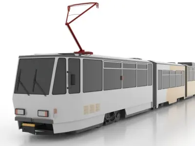 Tatra KTNF8 Low Low-poly 3D model