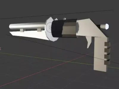 gun low poli  Free low-poly 3D model