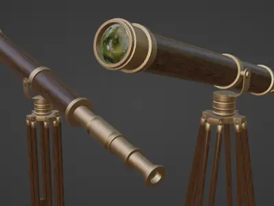 Galileo Telescope 3D model