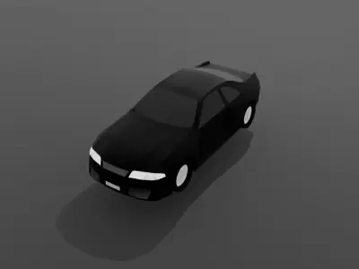 Low Poly Car Free low-poly 3D model get