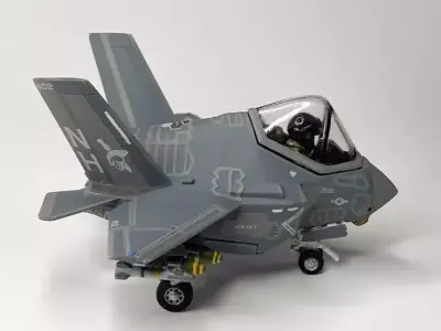 F-35C Lightning II Carrier-Based Stealth Fighter Jet Low-poly 3D model