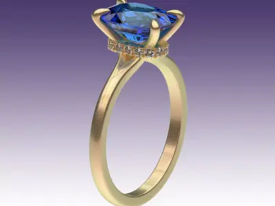 Ring Secret Halo 3D print model