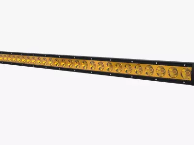 Large Amber LED Light Bar V2 3D model