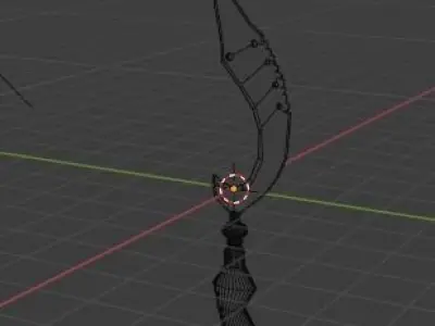 Kujang low poly sword hanging Free low-poly 3D model
