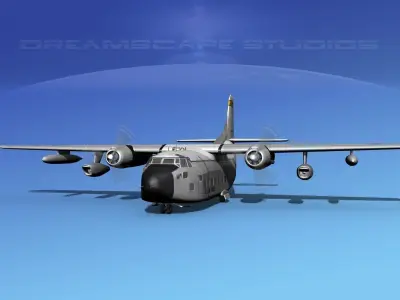 Fairchild VC-123K Provider V02 3D model