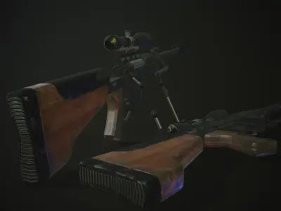 PGM Hecate II Low-poly 3D model